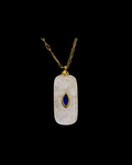 White Crystal Long Necklace
