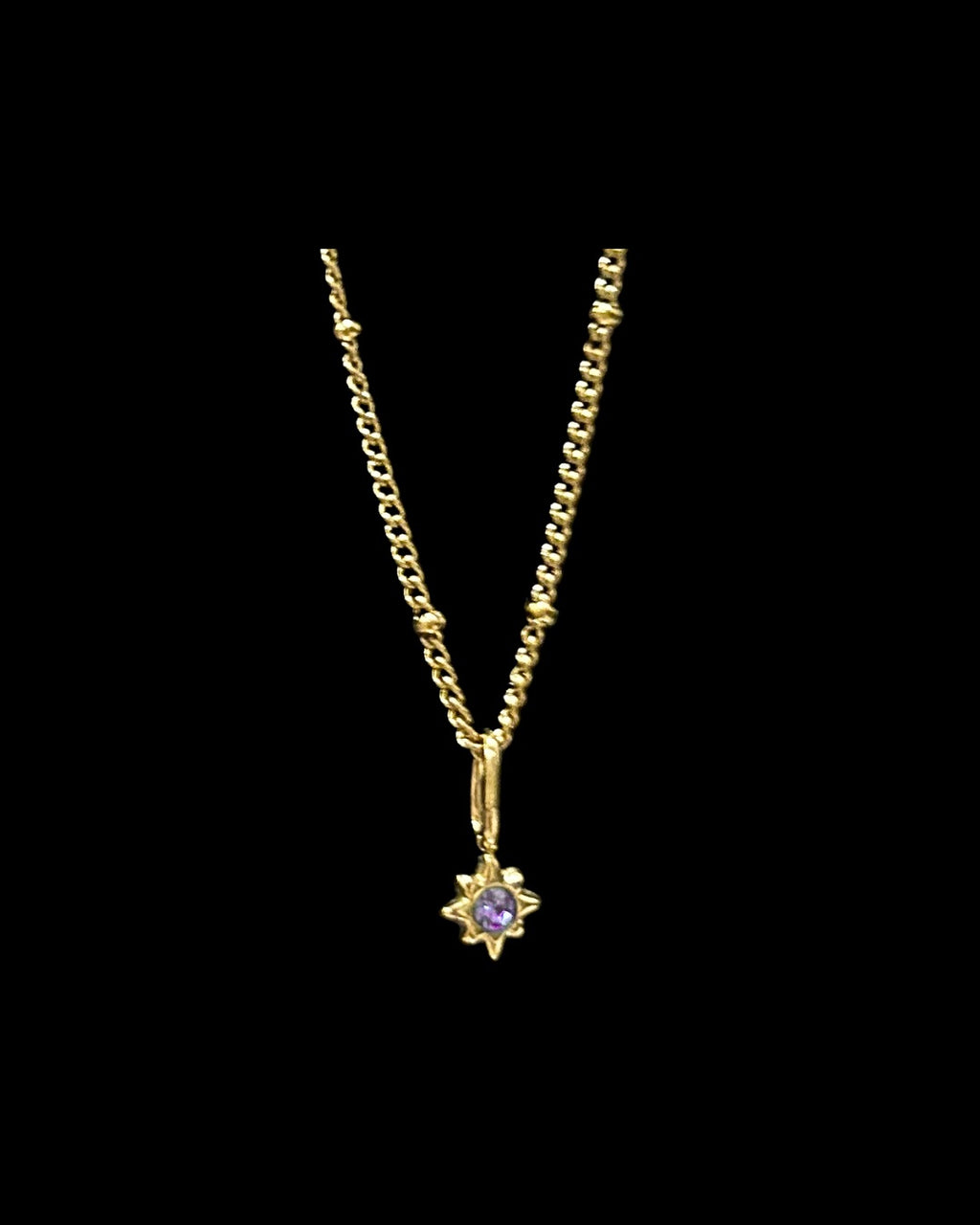 Lavender Star Necklace
