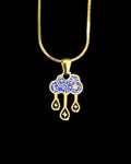 Enchanted Clouds - Blue Necklace