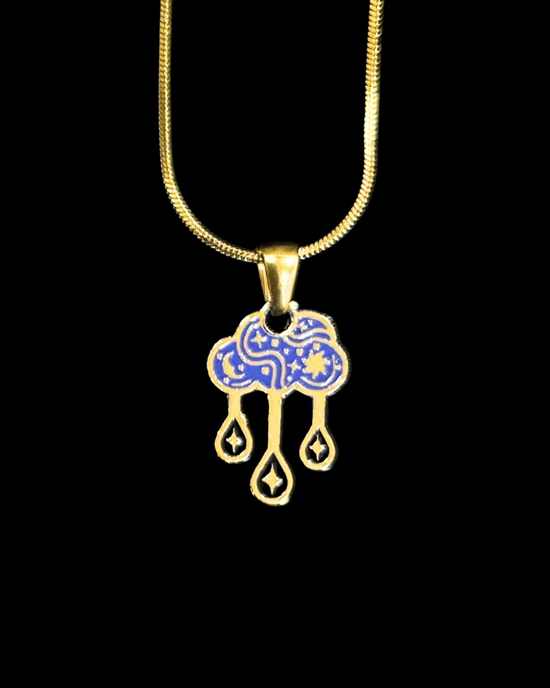 Enchanted Clouds - Blue Necklace