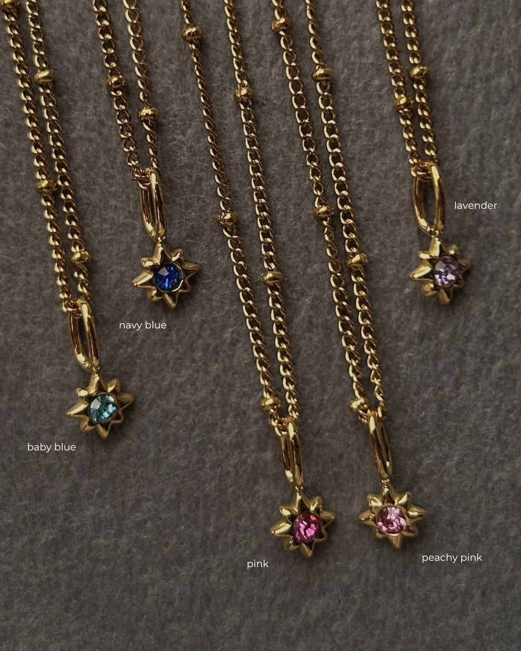 Baby Blue Star Necklace