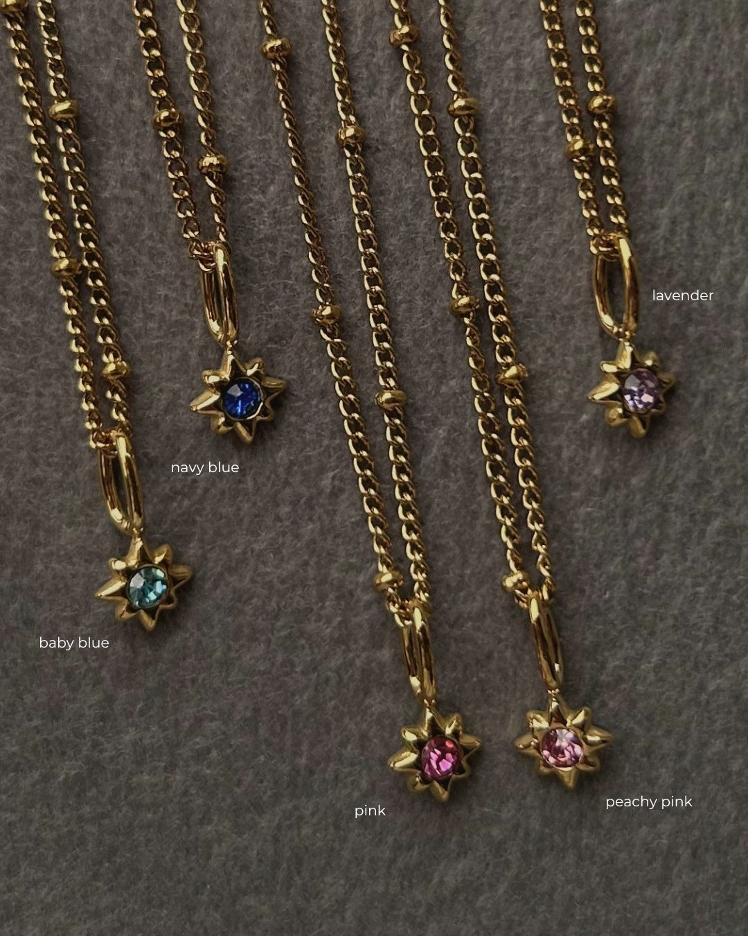 Baby Blue Star Necklace