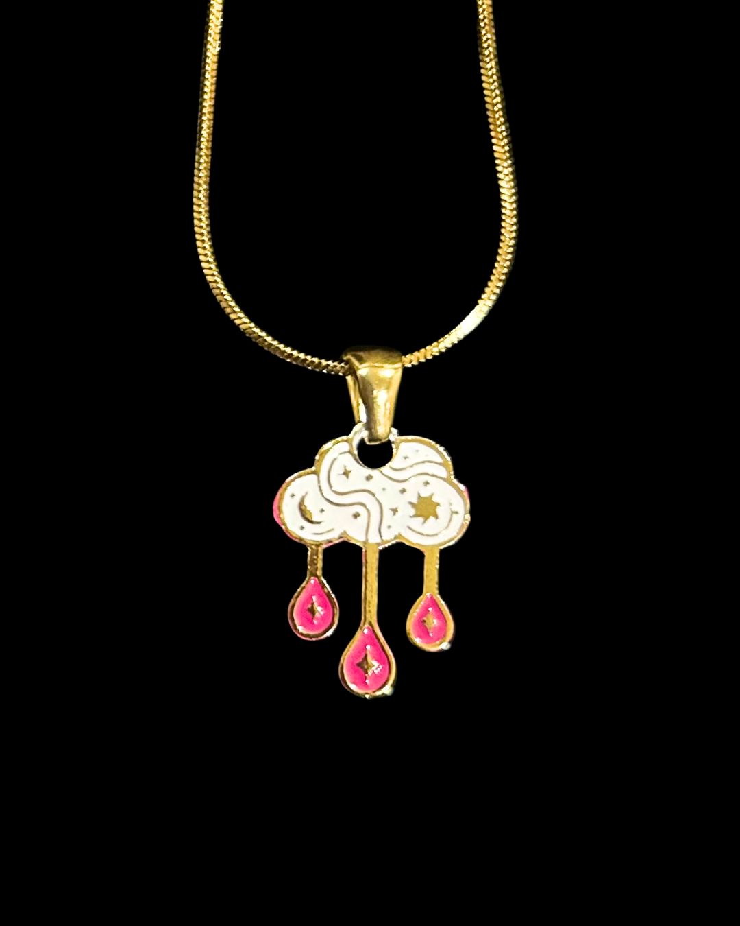 Enchanted Clouds - White Necklace