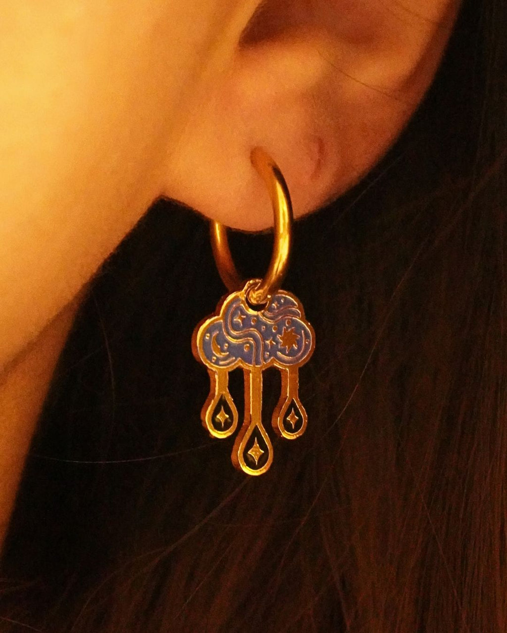 Enchanted Clouds - Blue Earrings