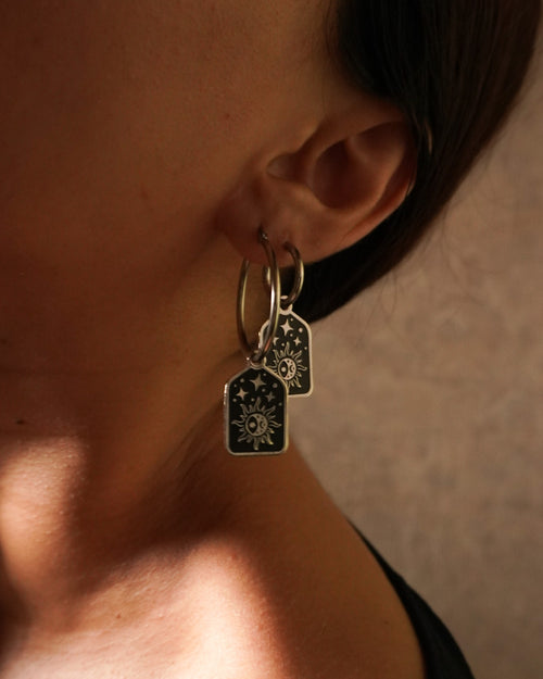 Calista Silver - Big Hoops Earrings