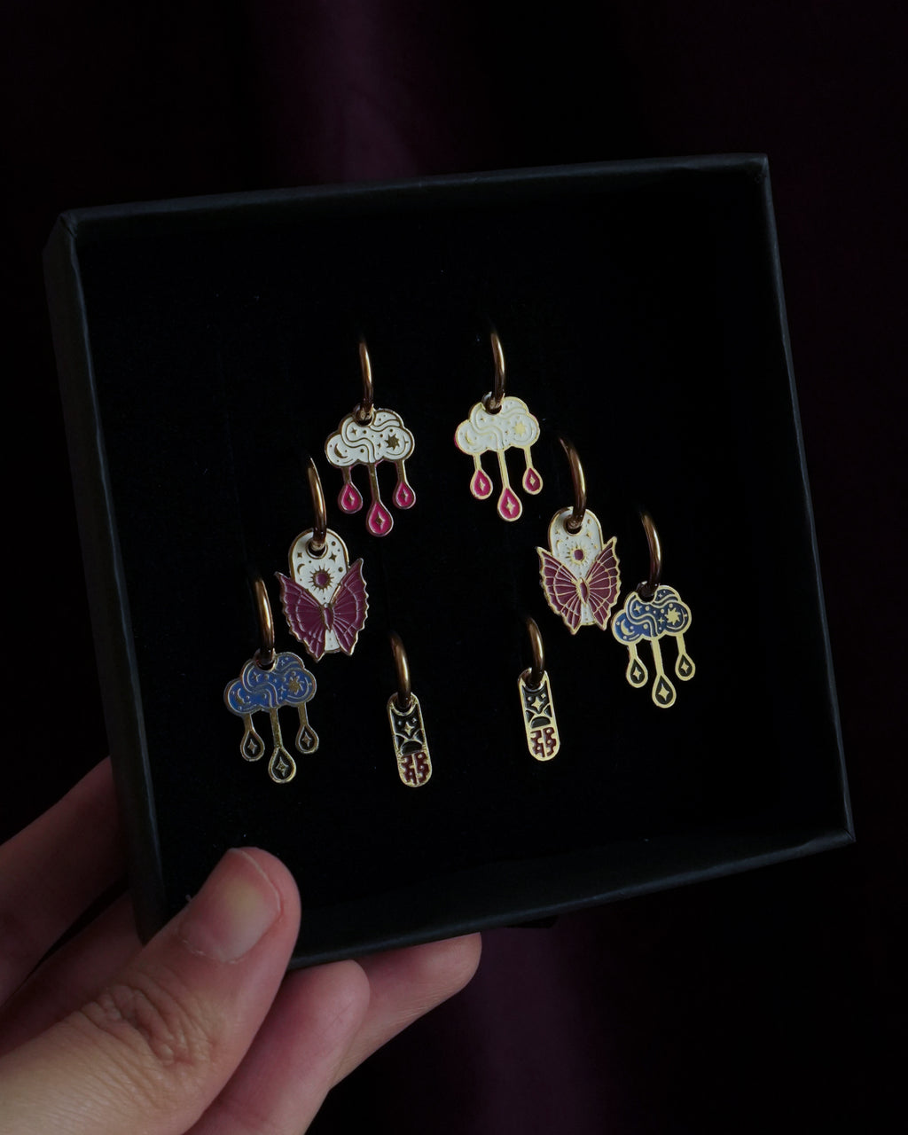 Enchanted Clouds - White Earrings