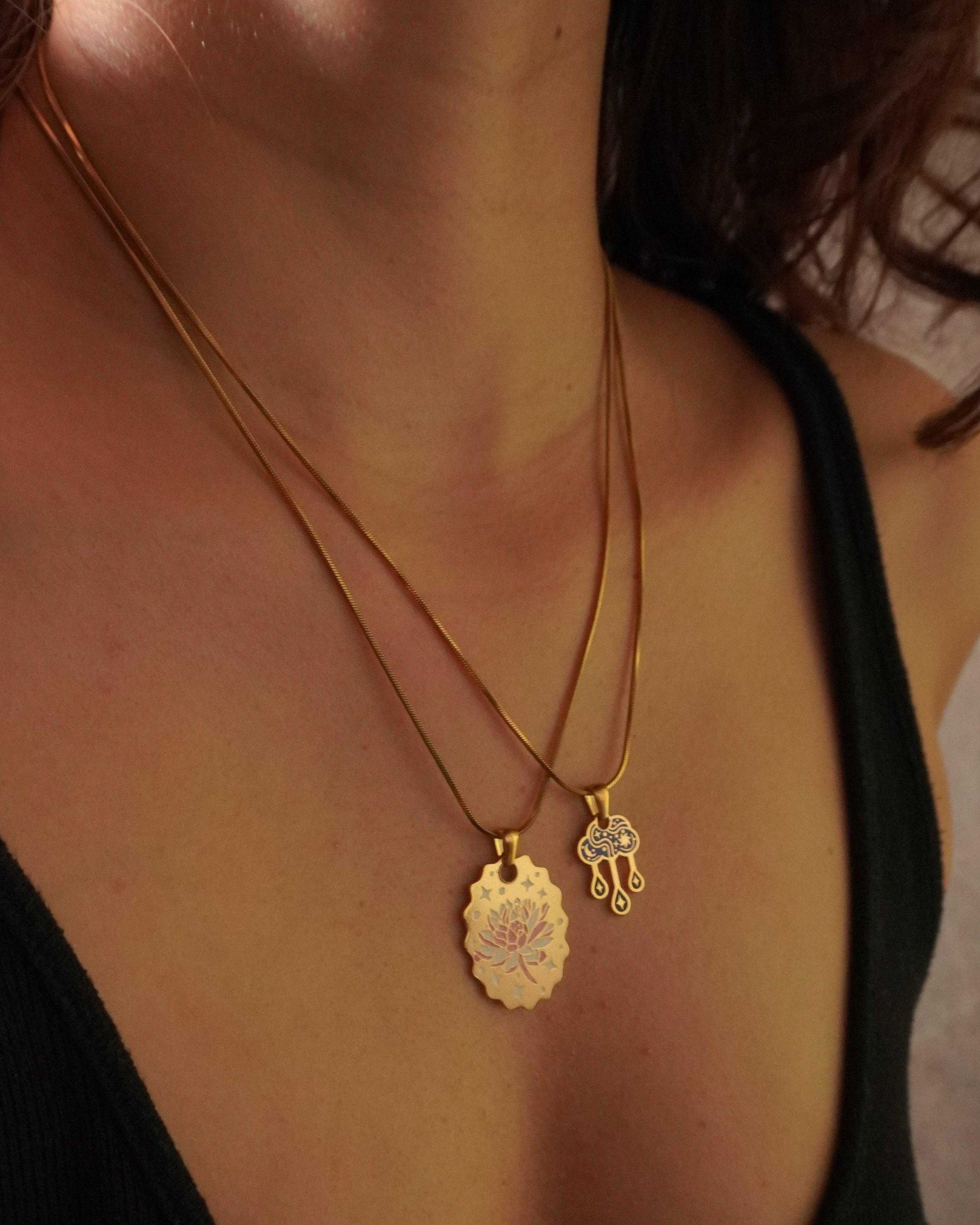 Enchanted Clouds - Blue Necklace
