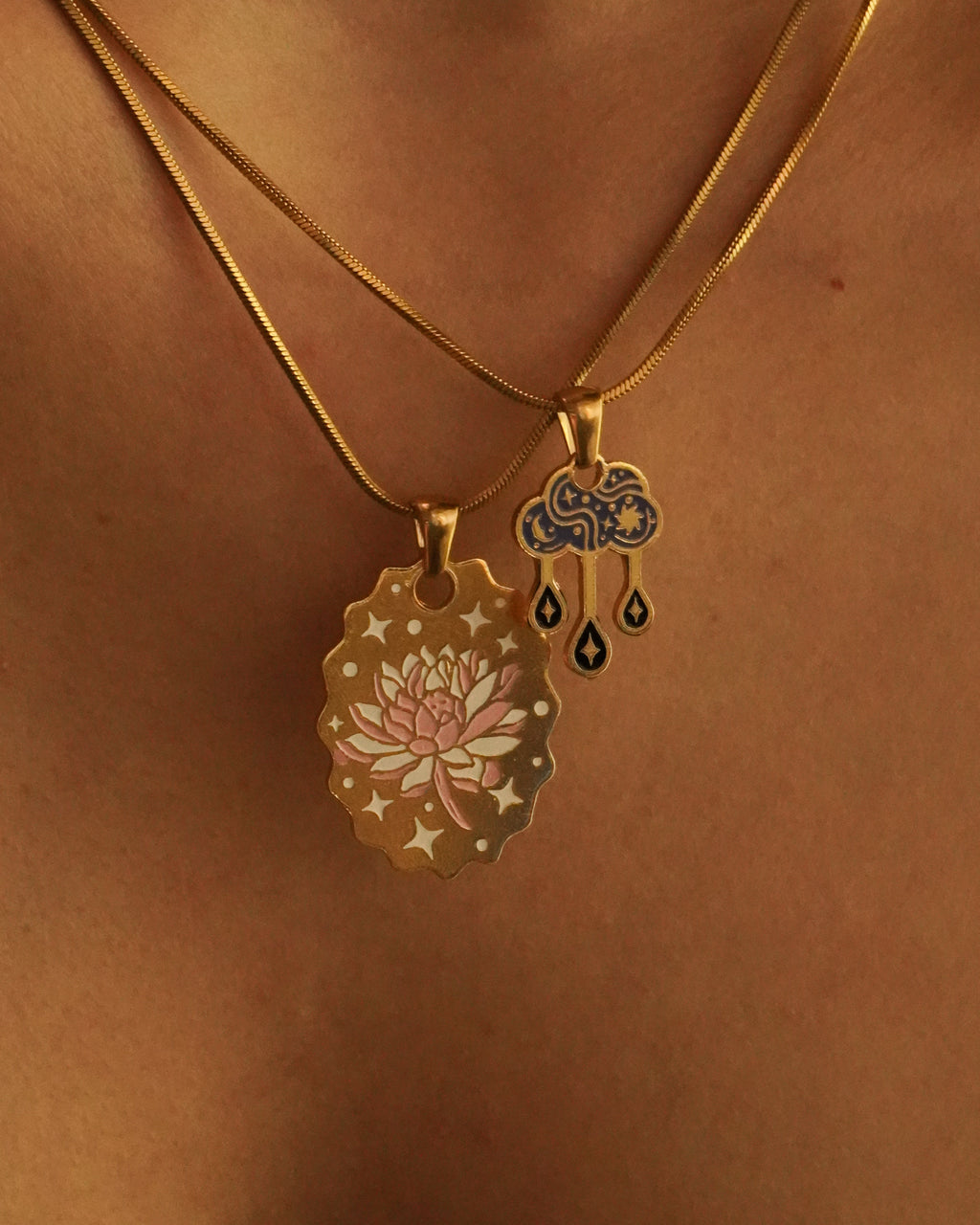 Enchanted Clouds - Blue Necklace