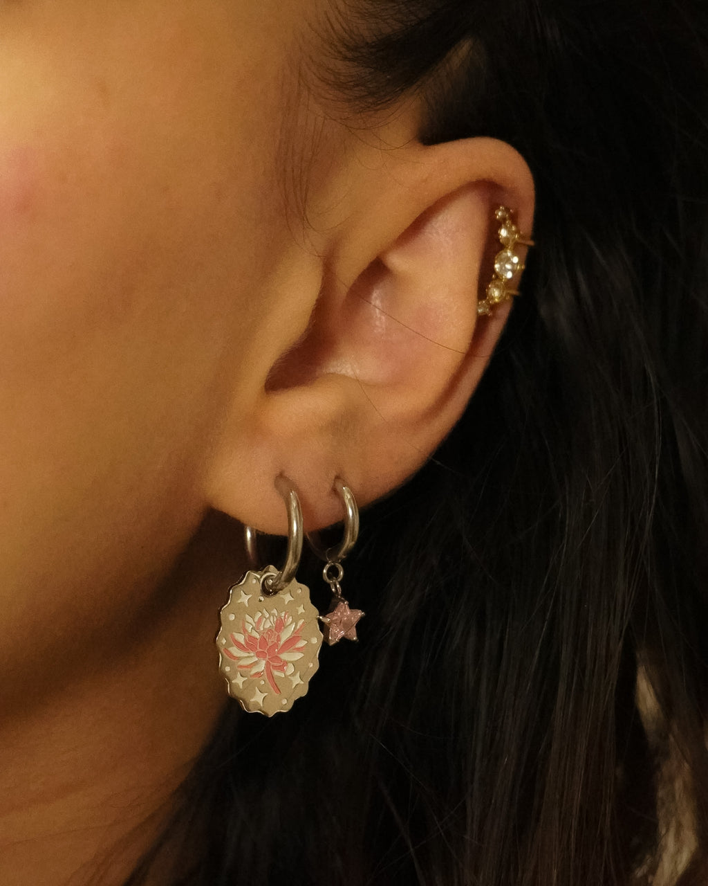 LO Mini Earrings - Silver