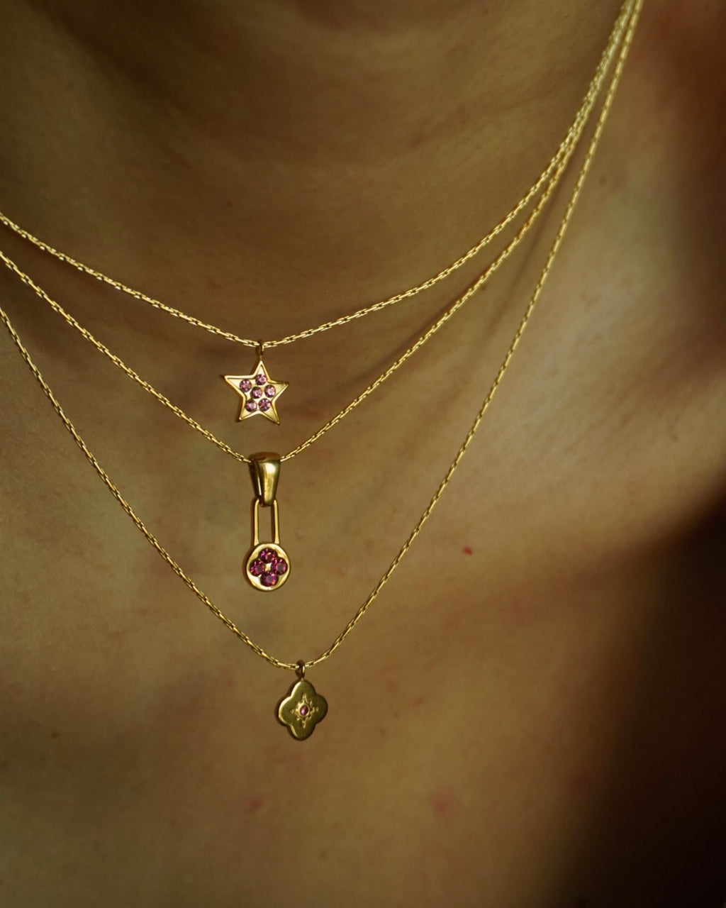 Steorra Pink Necklace