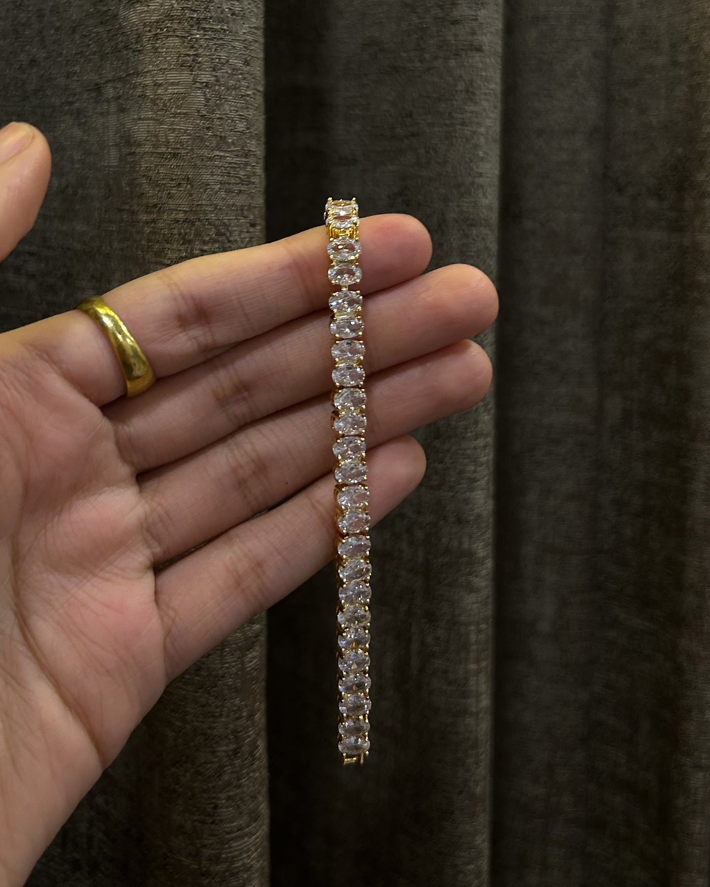 Archival Moonline Tennis Bracelet