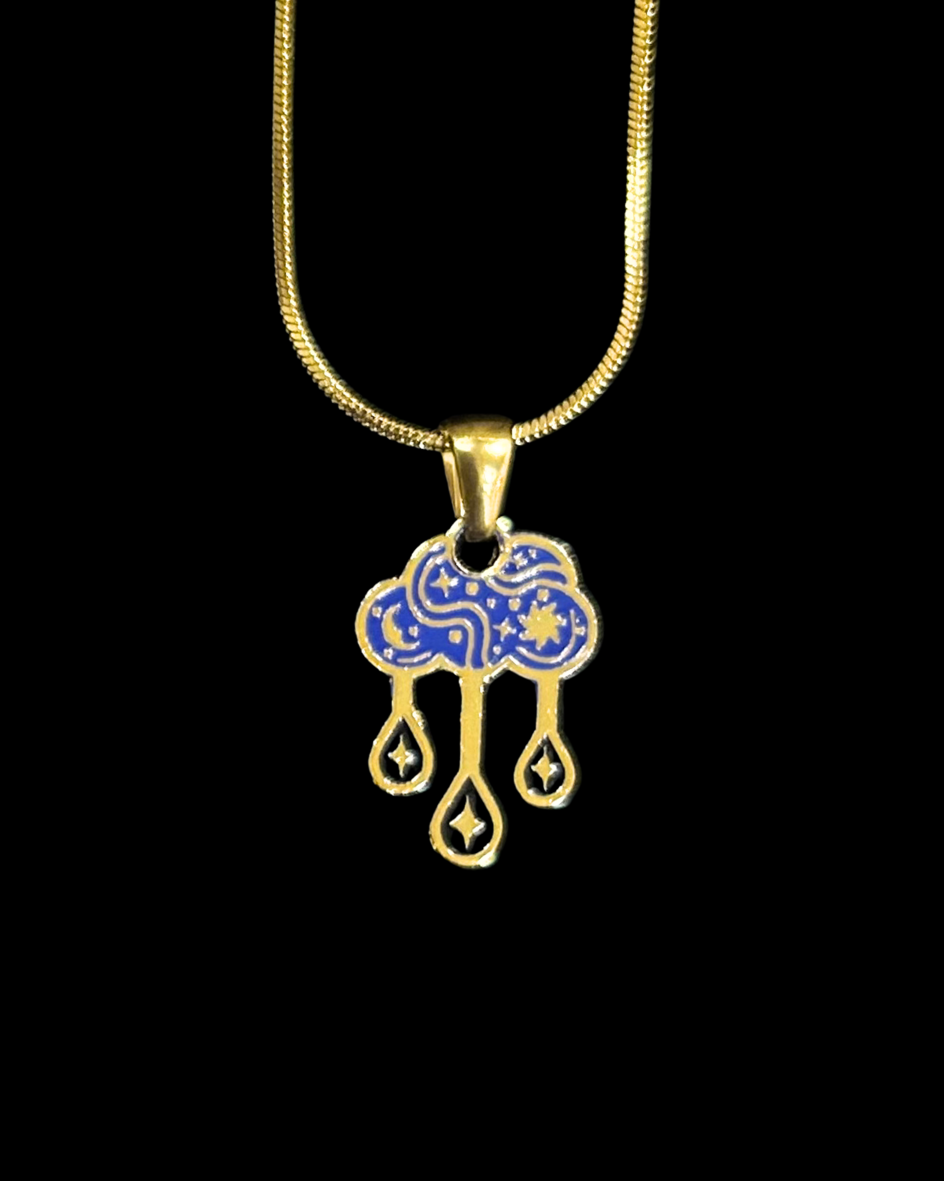 Enchanted Clouds - Blue Necklace