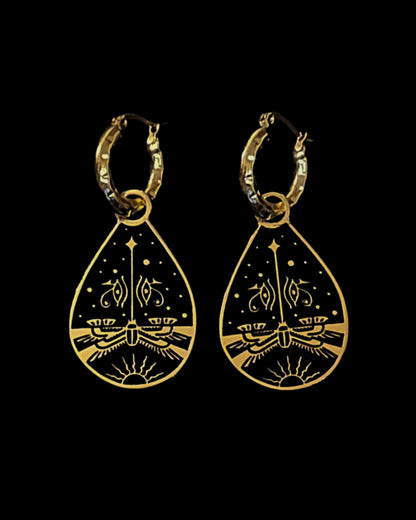 Beetle of the Dawn Earrings